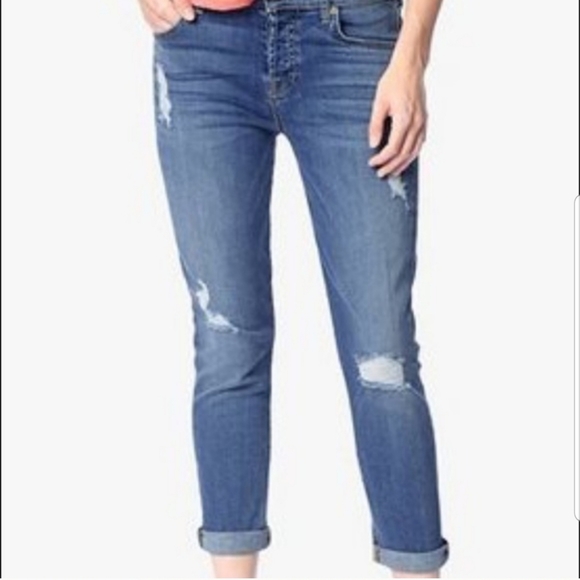 7 For All Mankind Denim - SOLD7 For All Mankind Skinny Crop & Roll Jeans Sz 27